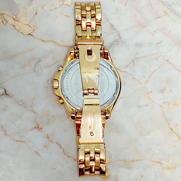 Michael Kors Gold Watch with Crystal Topring and Accents - Picture 3 of 9